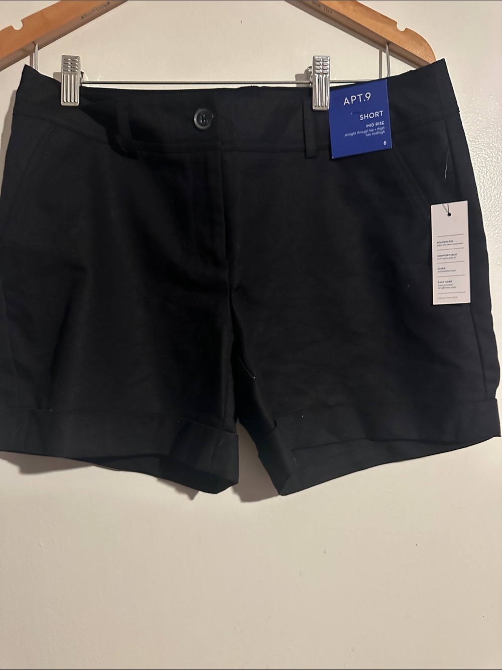 Apt. 9 Black High-Waist Women's Shorts